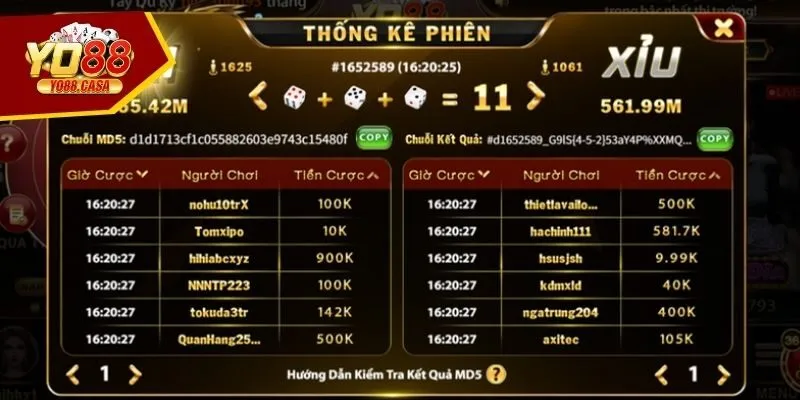 Cách hoạt động Tài xỉu MD5